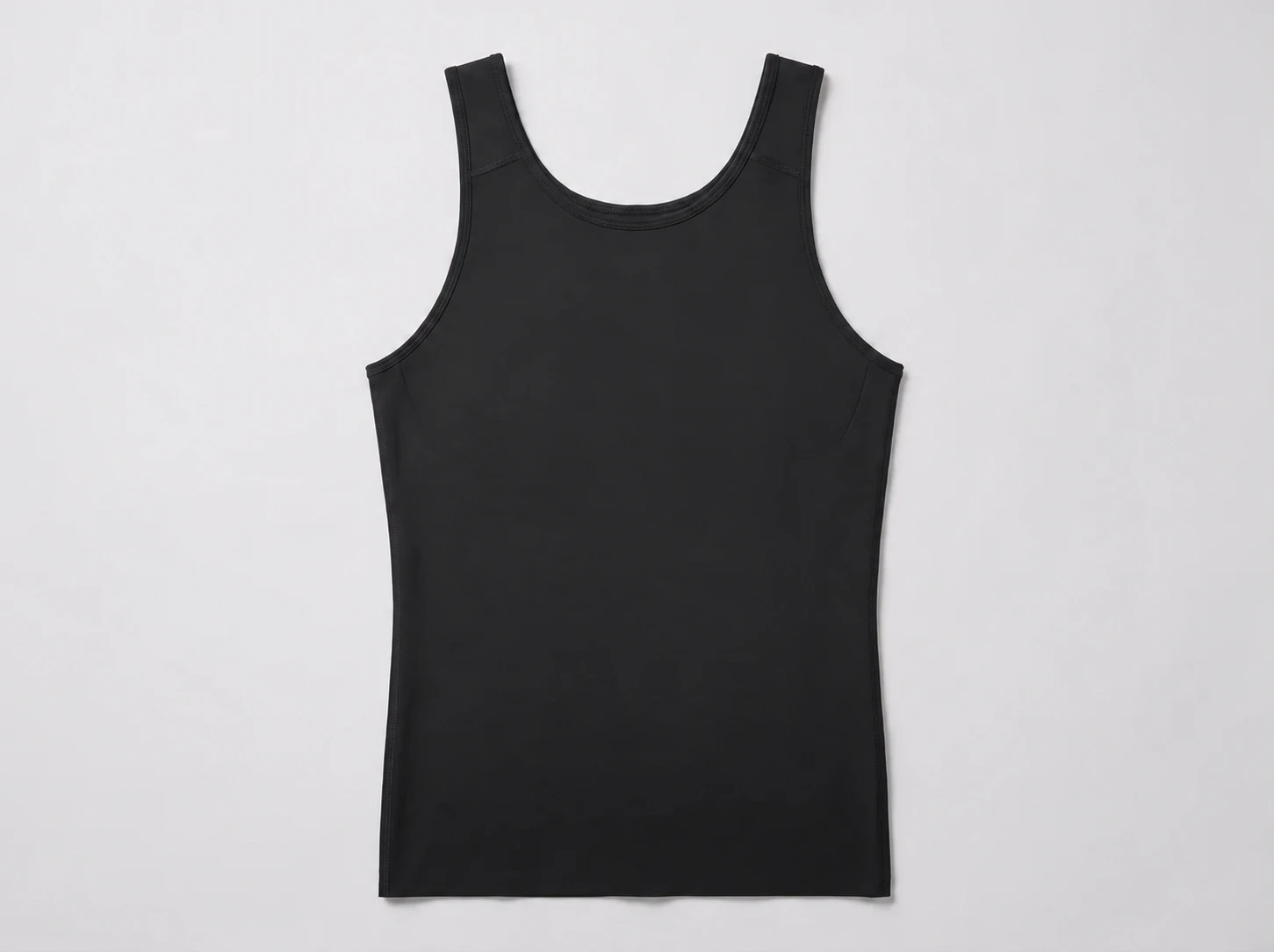Flat lay of ContourFit Classic showing the flat front panel with no molded cup shape